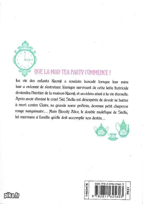 Verso de l'album Alice in Murderland 2