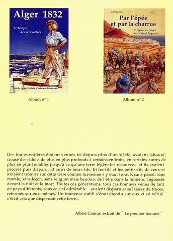 Verso de l'album Naissance d'un pays Album N° 3 L'algérie sous le second empire