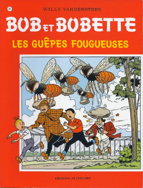 Couverture de l'album Bob et Bobette Tome 211 Les guêpes fougueuses