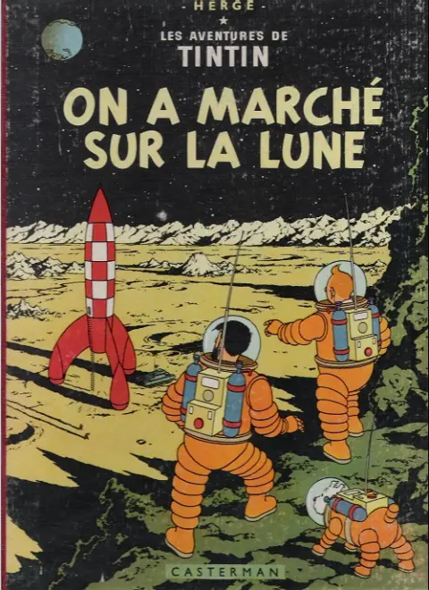 Couverture de l'album Tintin Tome 17 On a marché sur la Lune