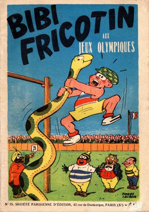 Bibi Fricotin 2e Série - Societé Parisienne d'Edition Tome 15 Bibi Fricotin aux Jeux Olympiques