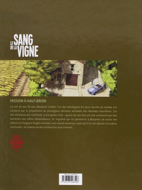 Verso de l'album Le sang de la vigne Tome 1 Mission à Haut-Brion