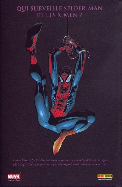 Verso de l'album Spider-Man Tome 6 Sur les pas des X-Men