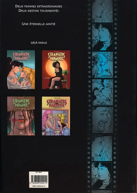 Verso de l'album Strangers in paradise Tome 4 Love me tender