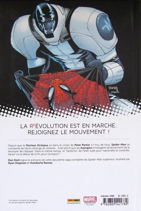 Verso de l'album The Superior Spider-Man Tome 2 La force de l'esprit