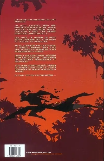 Verso de l'album Superman - Tarzan Fils de la jungle
