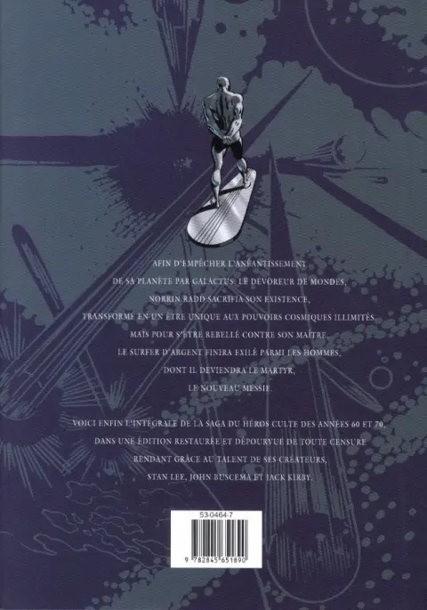 Verso de l'album Le Surfer d'Argent Volume 2