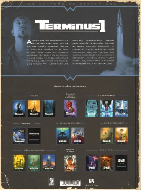 Verso de l'album Terminus 1 Tome 1 L'Homme à la valise