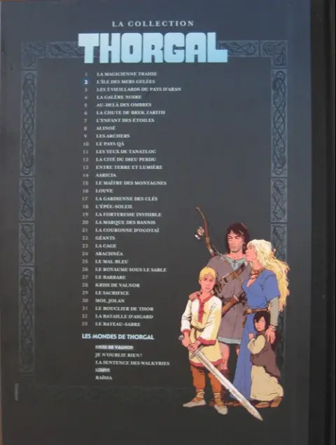 Verso de l'album Thorgal La collection Tome 2 L'ïle des mers gelées