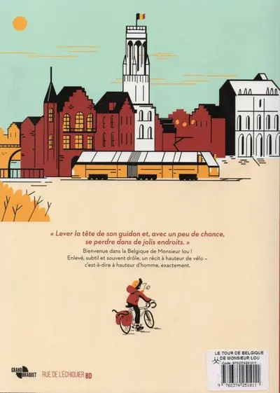 Verso de l'album Le Tour de Belgique de Monsieur Iou