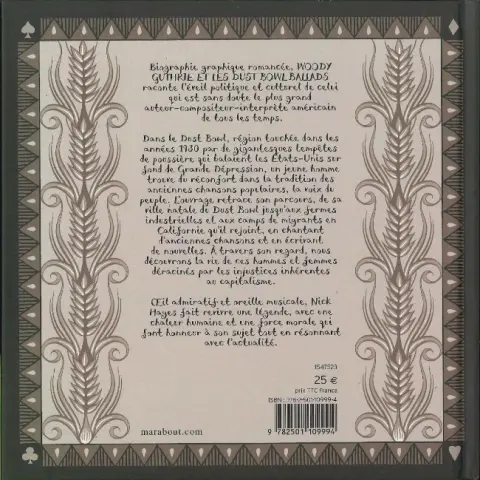 Verso de l'album Woody Guthrie
