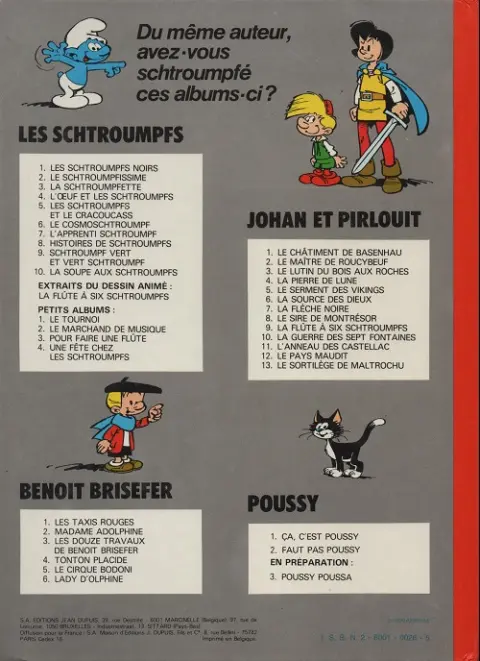 Verso de l'album Benoît Brisefer Tome 2 Madame adolphine