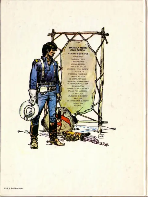 Verso de l'album La Jeunesse de Blueberry Tome 3 Cavalier bleu