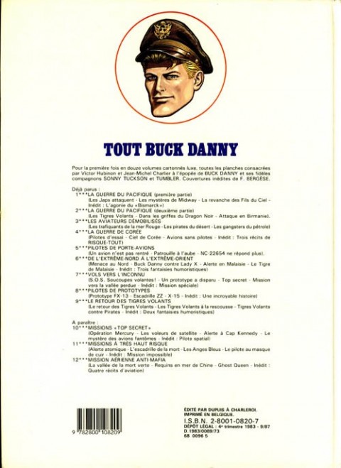 Verso de l'album Tout Buck Danny Tome 2 La Guerre du Pacifique - Seconde partie