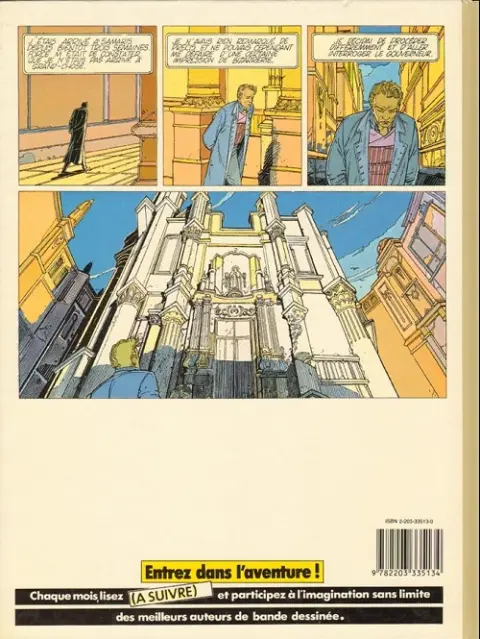 Verso de l'album Les Cités obscures Tome 1 Les murailles de Samaris