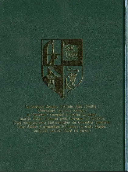 Verso de l'album Kaamelott Tome 4 Perceval et le dragon d'Airain
