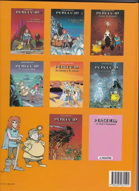 Verso de l'album Percevan Tome 5 Le sablier d'El Jerada