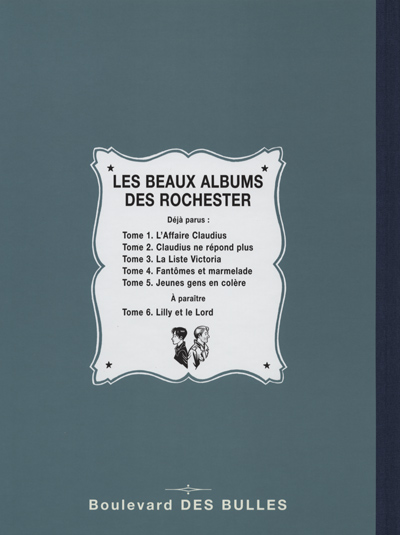 Verso de l'album Les Rochester Tome 5 Jeunes gens en colère