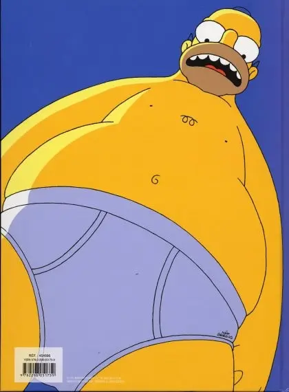 Verso de l'album Les Simpson Tome 9 Extra colossal !