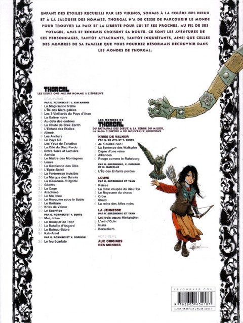 Verso de l'album Les mondes de Thorgal - Louve Tome 4 Crow