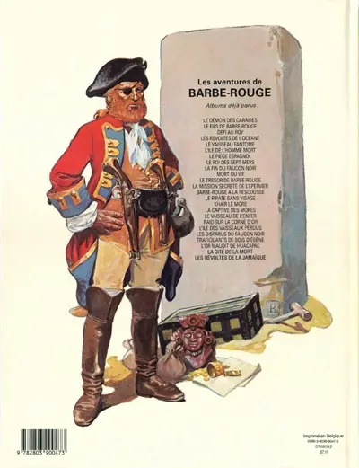 Verso de l'album Barbe-Rouge Tome 25 Les révoltés de la Jamaïque