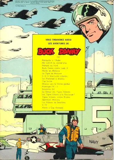 Verso de l'album Buck Danny Tome 33 Le mystère des avions fantômes