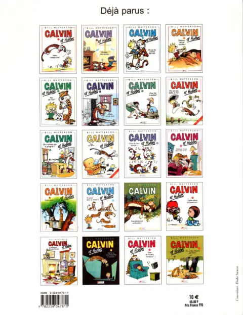 Verso de l'album Calvin et Hobbes Tome 21 Je suis trop génial !