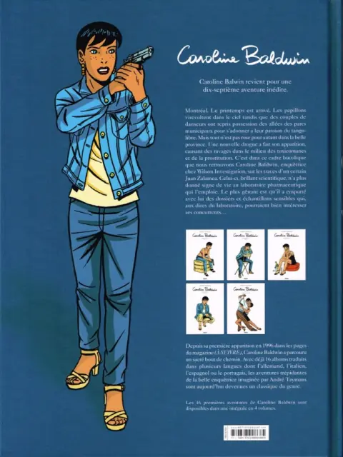 Verso de l'album Caroline Baldwin Tome 17 Narco-Tango