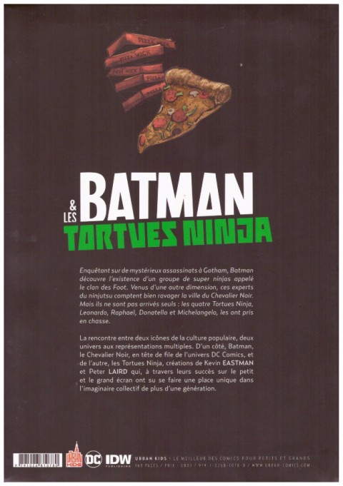 Verso de l'album Batman & les Tortues Ninja Tome 1 Amère pizza