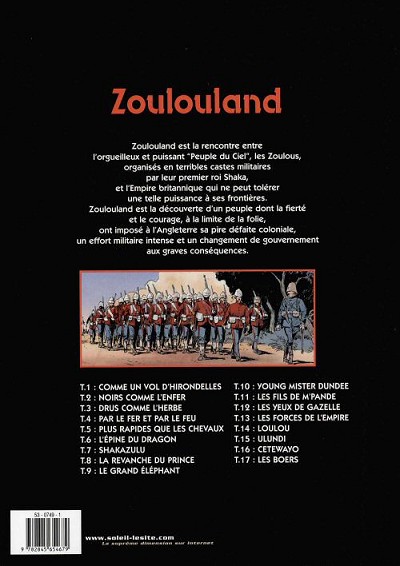 Verso de l'album Zoulouland Tome 17 Les Boers