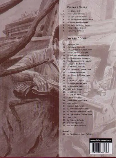 Verso de l'album Bob Morane Tome 57 Les déserts d'Amazonie