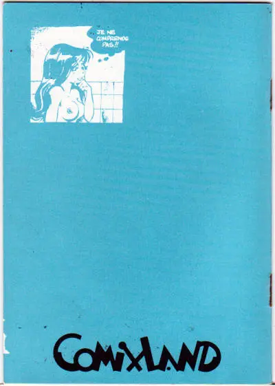 Verso de l'album Betty Strip (1986)