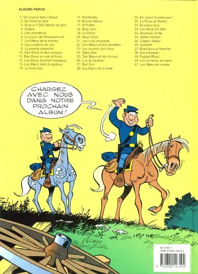 Verso de l'album Les Tuniques Bleues Tome 41 Les bleus en cavale