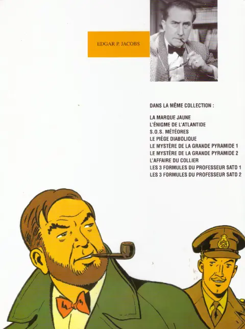 Verso de l'album Blake et Mortimer Tome 10 L'Affaire du collier
