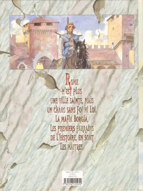 Verso de l'album Borgia Tome I Du sang pour le pape