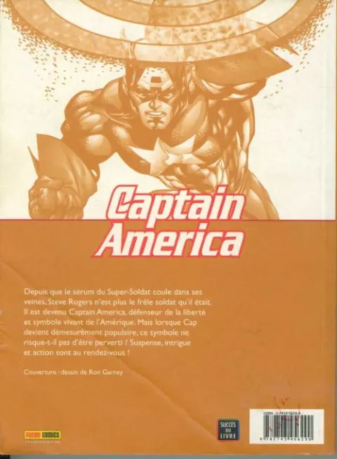 Verso de l'album Captain America - Le retour de Captain America