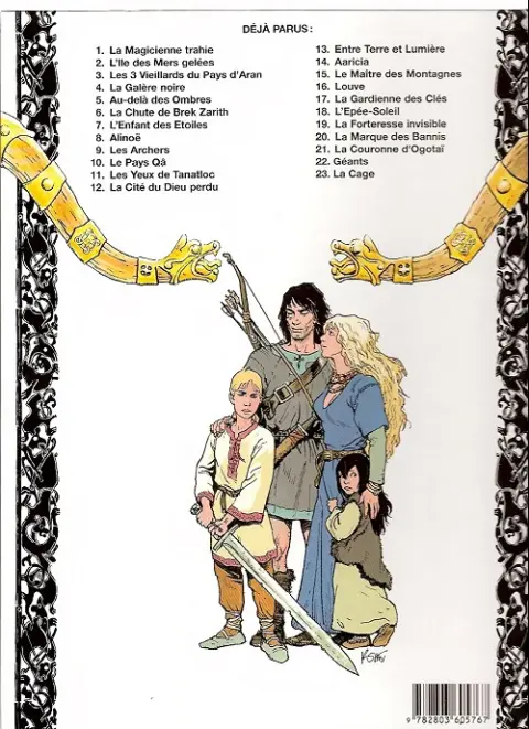 Verso de l'album Thorgal Tome 11 Les yeux de Tanatloc