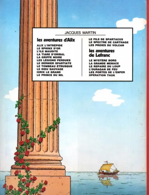 Verso de l'album Alix Tome 12 Le fils de Spartacus