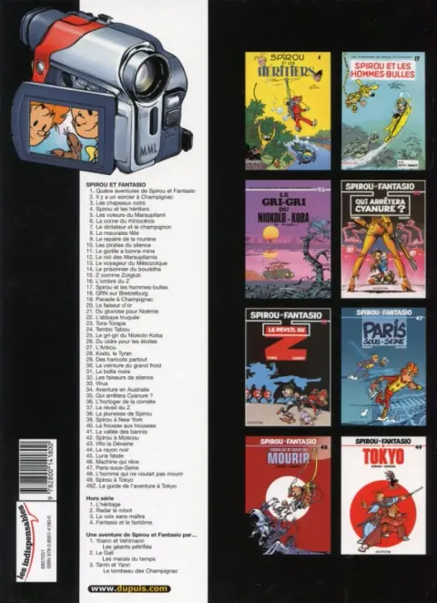 Verso de l'album Spirou et Fantasio Tome 16 L'ombre du Z