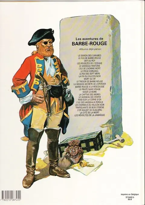 Verso de l'album Barbe-Rouge Tome 22 Trafiquants de bois d'ébène