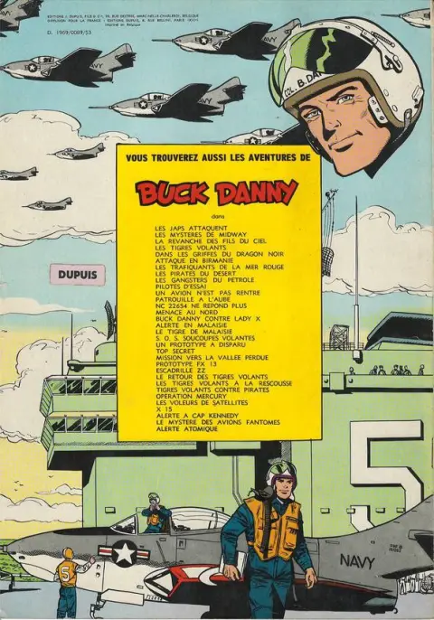 Verso de l'album Buck Danny Tome 31 X-15