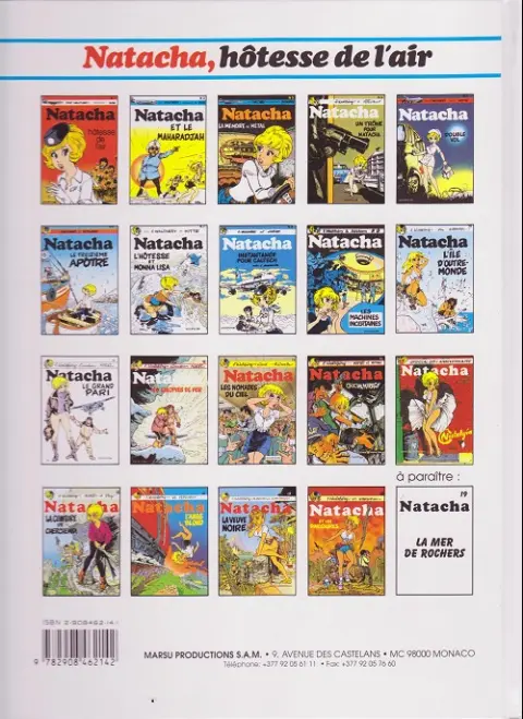Verso de l'album Natacha Tome 14 Cauchemirage