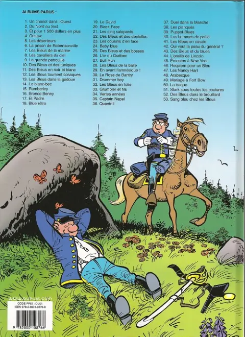 Verso de l'album Les Tuniques Bleues Tome 19 Le David