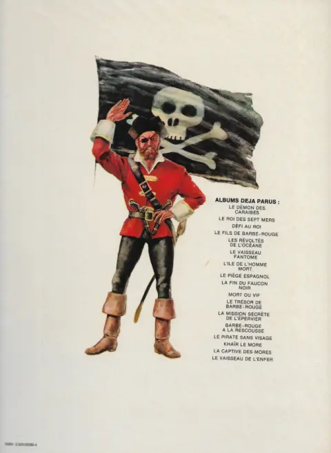 Verso de l'album Barbe-Rouge Tome 12 La mission secrète de l'Epervier