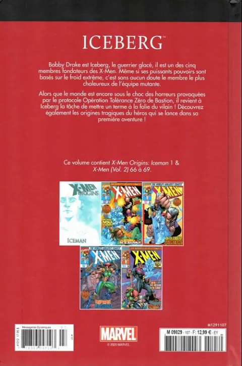 Verso de l'album Le meilleur des Super-Héros Marvel Tome 107 Iceberg
