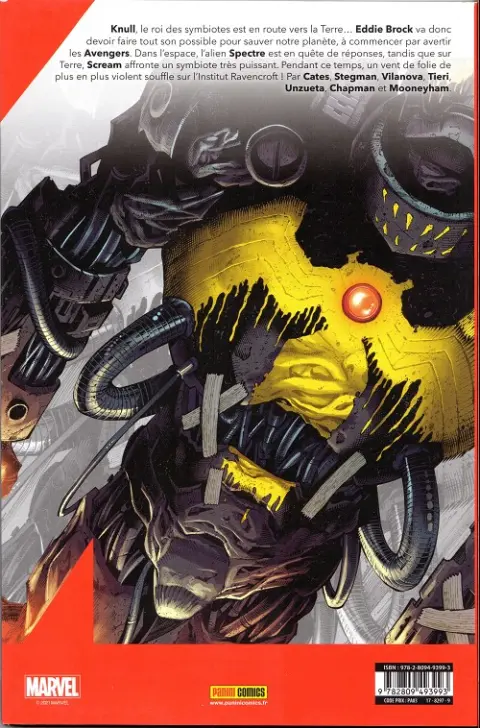 Verso de l'album Venom 009 Le message