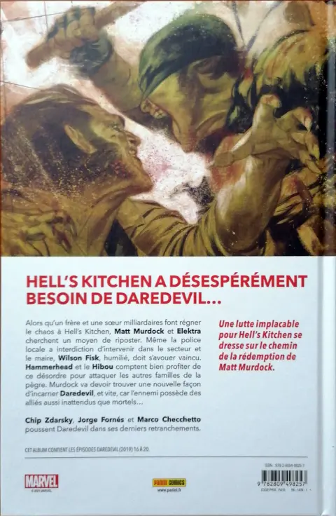 Verso de l'album Daredevil 4 Au bout de l'enfer