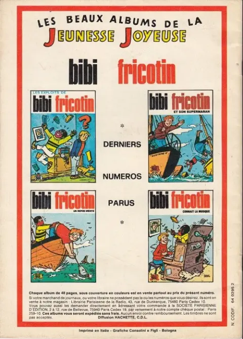 Verso de l'album Les Pieds Nickelés Tome 86 Les pieds nickelés dans le harem