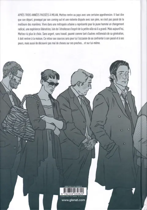 Verso de l'album Les générations