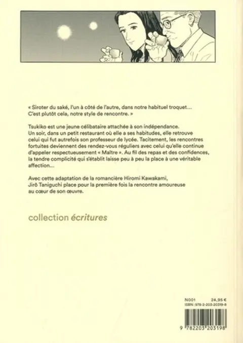 Verso de l'album Les Années douces